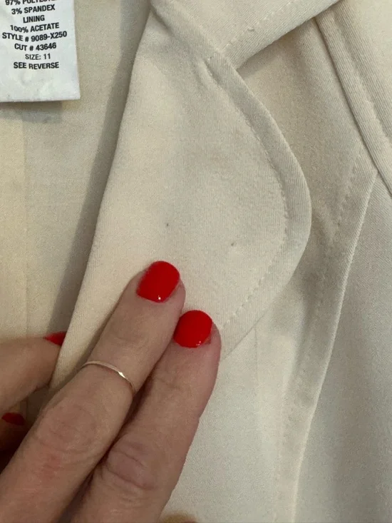 💥SALE💥Vintage City Triangles Ivory Blazer & Pant Suit Set NWT | Size 11 - Picture 15 of 16